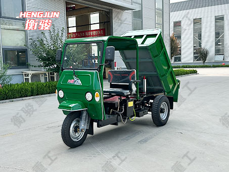 1噸帶簡棚電動自卸三輪車